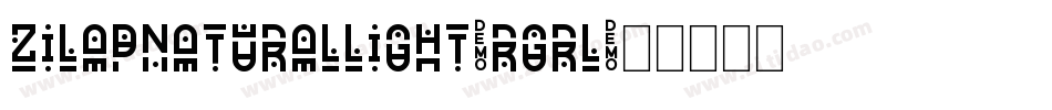 ZilapNaturalLight-rGrL字体转换
