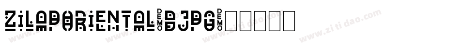 ZilapOriental-dJPg字体转换