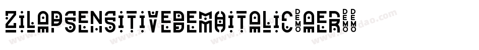 ZilapSensitiveDemoItalic-aer9字体转换