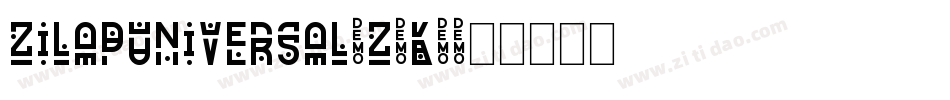 ZilapUniversal-z2K3字体转换