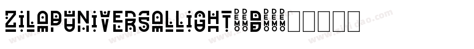 ZilapUniversalLight-5D78字体转换