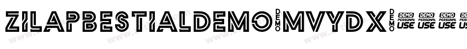 ZilapBestialDemo-MVYDx字体转换