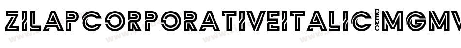ZilapCorporativeItalic-mGmv字体转换