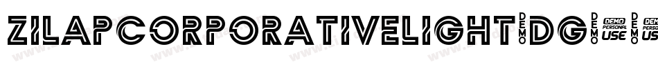 ZilapCorporativeLight-dG87字体转换