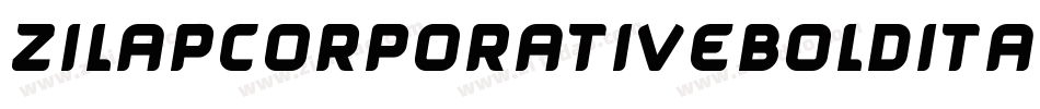ZilapCorporativeBoldItalic-w5q9字体转换