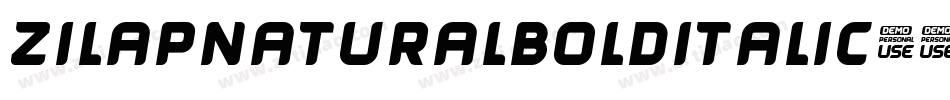 ZilapNaturalBoldItalic-8Y4J字体转换