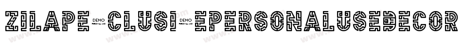 ZilapExclusivePersonalUseDecorative-vV1E字体转换