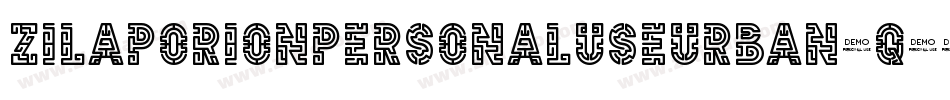 ZilapOrionPersonalUseUrban-qVJq字体转换