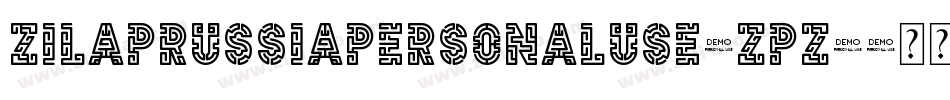 ZilapRussiaPersonalUse-ZPZx字体转换