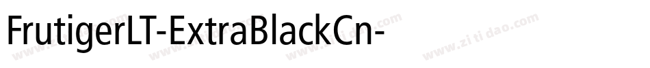 FrutigerLT-ExtraBlackCn字体转换