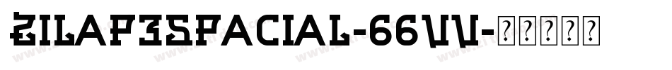 ZilapEspacial-66Vv字体转换