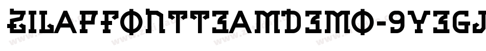 ZilapFontTeamDemo-9YEgj字体转换