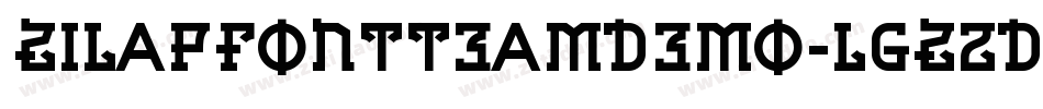 ZilapFontTeamDemo-lgZ2D字体转换