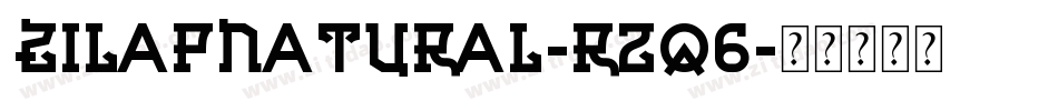 ZilapNatural-R2q6字体转换
