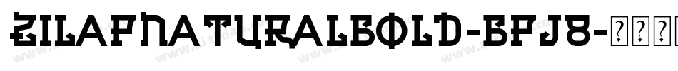 ZilapNaturalBold-BPj8字体转换