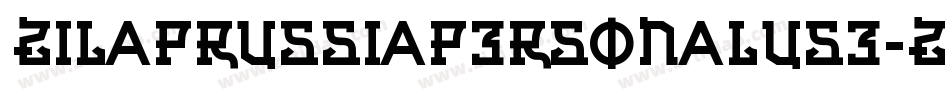 ZilapRussiaPersonalUse-ZPZx字体转换