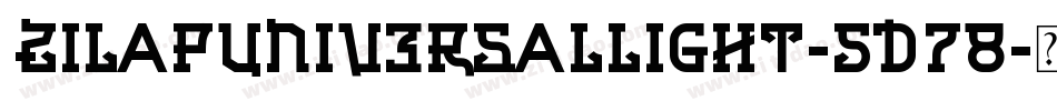 ZilapUniversalLight-5D78字体转换