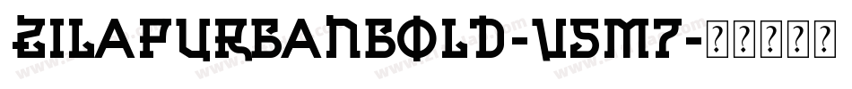 ZilapUrbanBold-v5M7字体转换