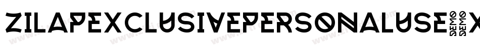 ZilapExclusivePersonalUse-2XPd字体转换 ZilapExclusivePersonalUse-2XPd字体转换