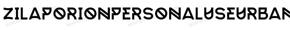 ZilapOrionPersonalUseUrban-qVJq字体转换