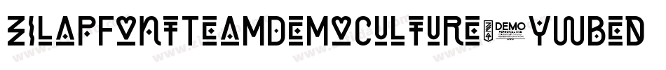 ZilapFontTeamDemoCulture-ywBed字体转换