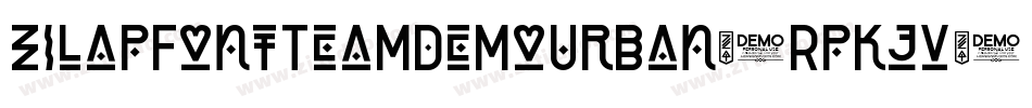 ZilapFontTeamDemoUrban-RpKjV字体转换