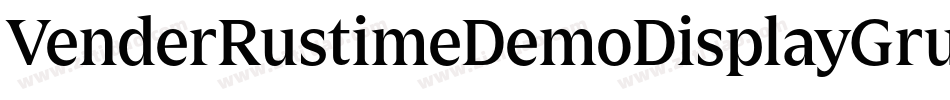 VenderRustimeDemoDisplayGrunge-6YyB1字体转换