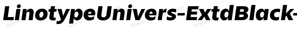 LinotypeUnivers-ExtdBlack字体转换