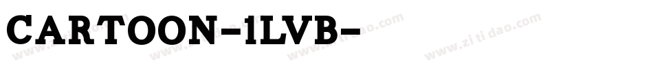 Cartoon-1LVB字体转换