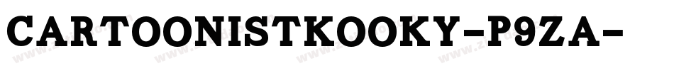 Cartoonistkooky-p9za字体转换