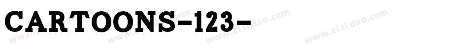 Cartoons-123字体转换