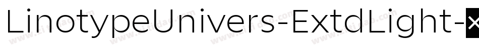 LinotypeUnivers-ExtdLight字体转换