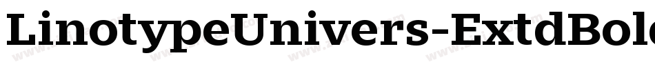 LinotypeUnivers-ExtdBold字体转换