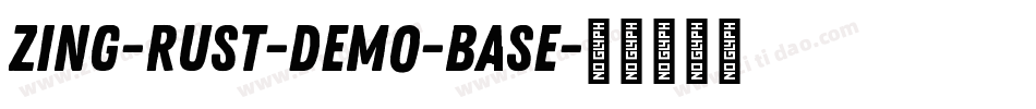 Zing-Rust-Demo-Base字体转换
