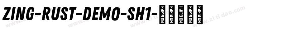 Zing-Rust-Demo-Sh1字体转换