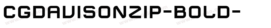 CgDavisonZip-Bold字体转换