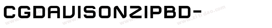 CgDavisonZipBd字体转换