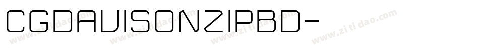 CgDavisonZipBd字体转换
