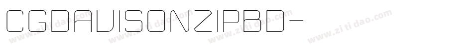 CgDavisonZipBd字体转换