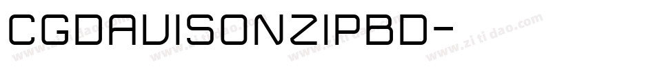 CgDavisonZipBd字体转换