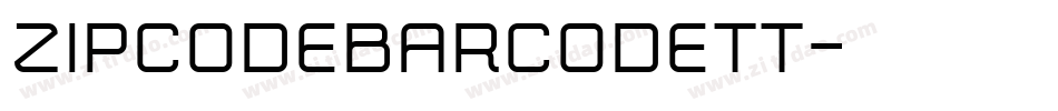 ZipCodeBarcodeTT字体转换