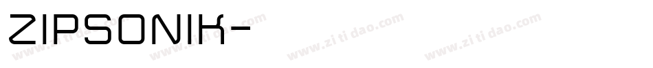 ZipSonik字体转换
