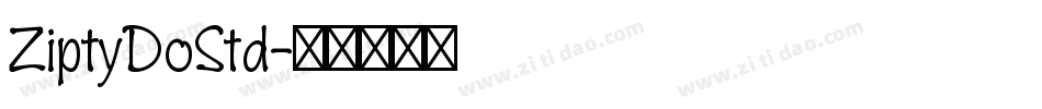 ZiptyDoStd字体转换
