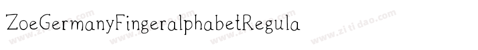 ZoeGermanyFingeralphabetRegular-mpvP字体转换