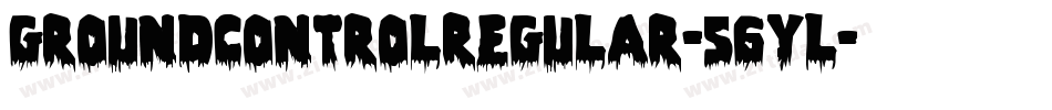 GroundControlRegular-56YL字体转换