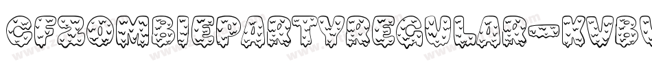 CfZombiePartyRegular-KvBW字体转换
