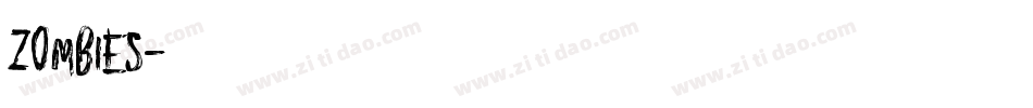 ZOMBIES字体转换