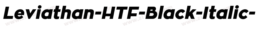 Leviathan-HTF-Black-Italic字体转换