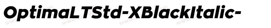 OptimaLTStd-XBlackItalic字体转换