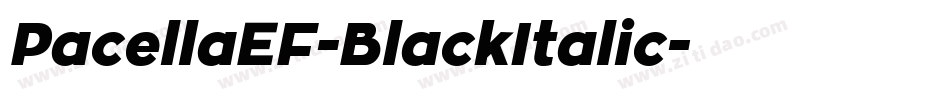 PacellaEF-BlackItalic字体转换 PacellaEF-BlackItalic字体转换